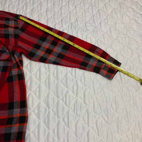 NWOT * Womans Red Plaid Flannel - Picture 11 of 12